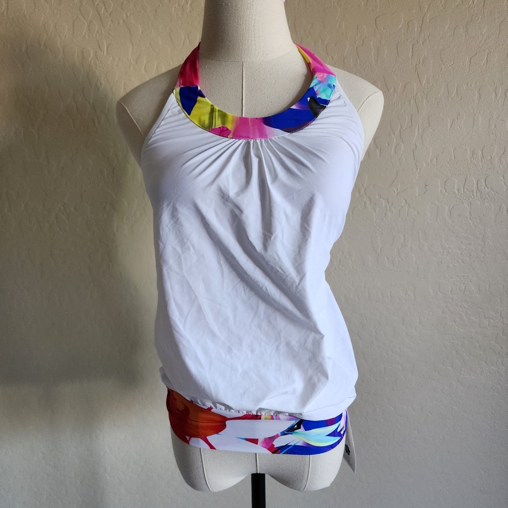 Hapari Halter Tankini Swim Top Small NWT